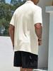 Men's Summer Solid Color Short Sleeve Shirt