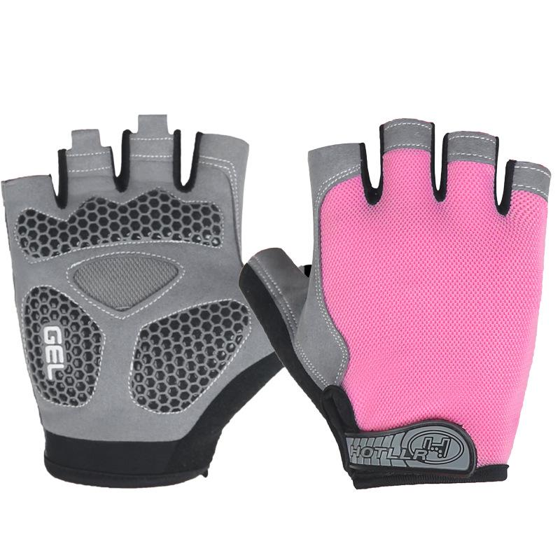 Guanti Unisex Mezza Dita per Fitness e Ciclismo - Antiscivolo, Ammortizzanti, Traspiranti, per Sport all'Aperto