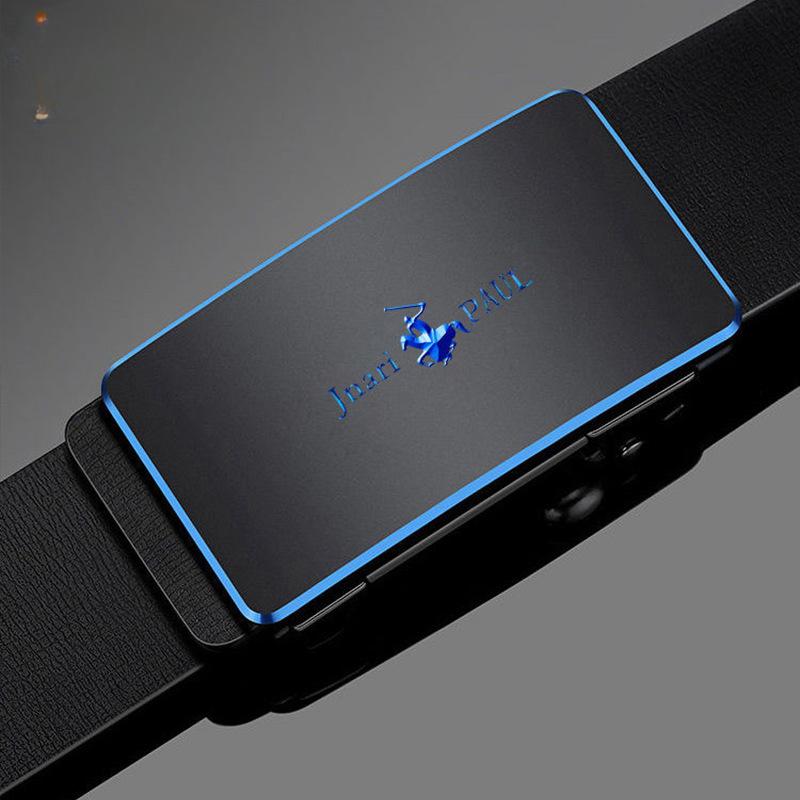 

Новый мужской ремень с автоматической пряжкой из натуральной кожи, ремень из воловьей кожи для мужчин, деловой повседневный модный ремень для мужчин 130cm