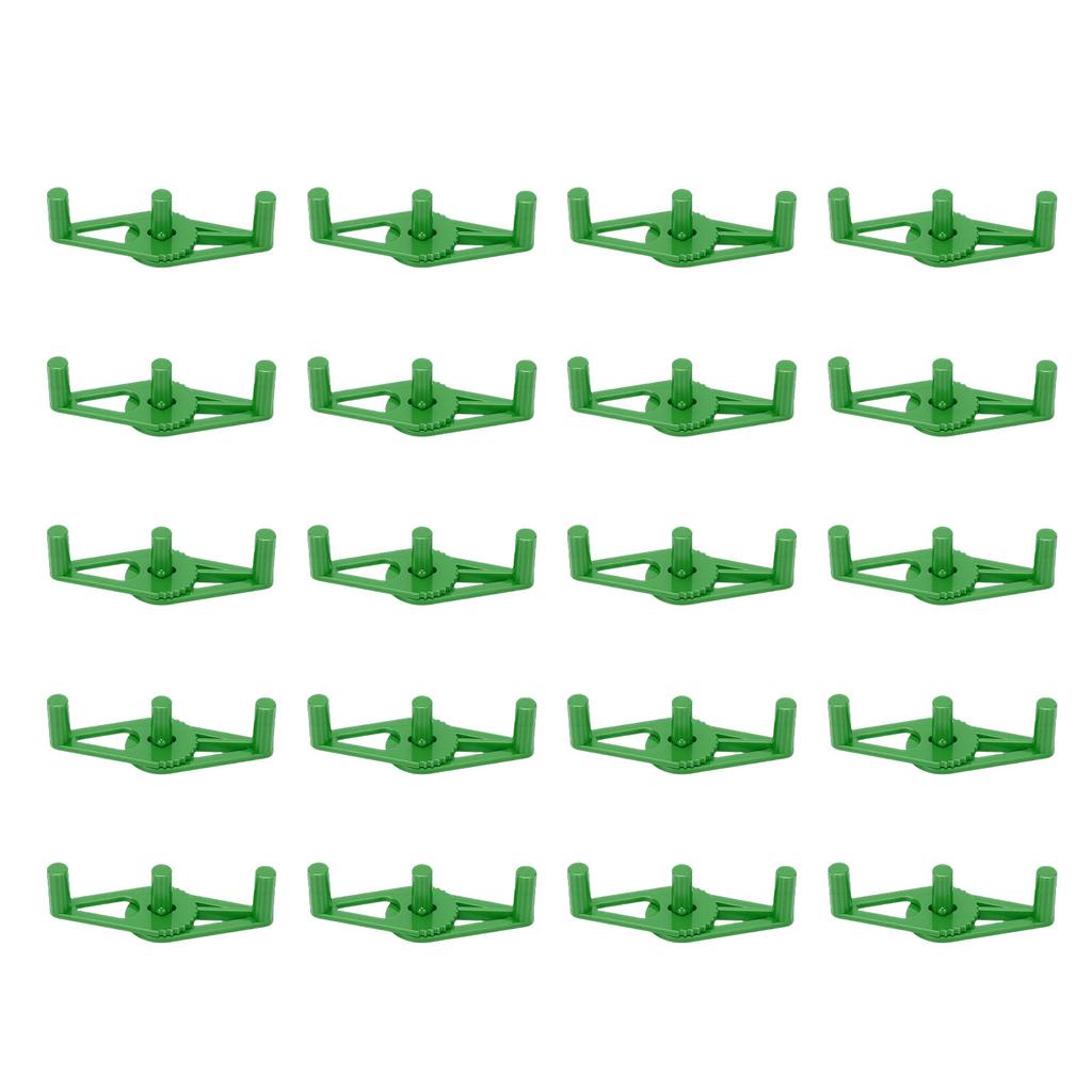 20PCS Adjustable Plant Clips 360 Degree Plastic Plant Branch Stem Bender Training Clips Green