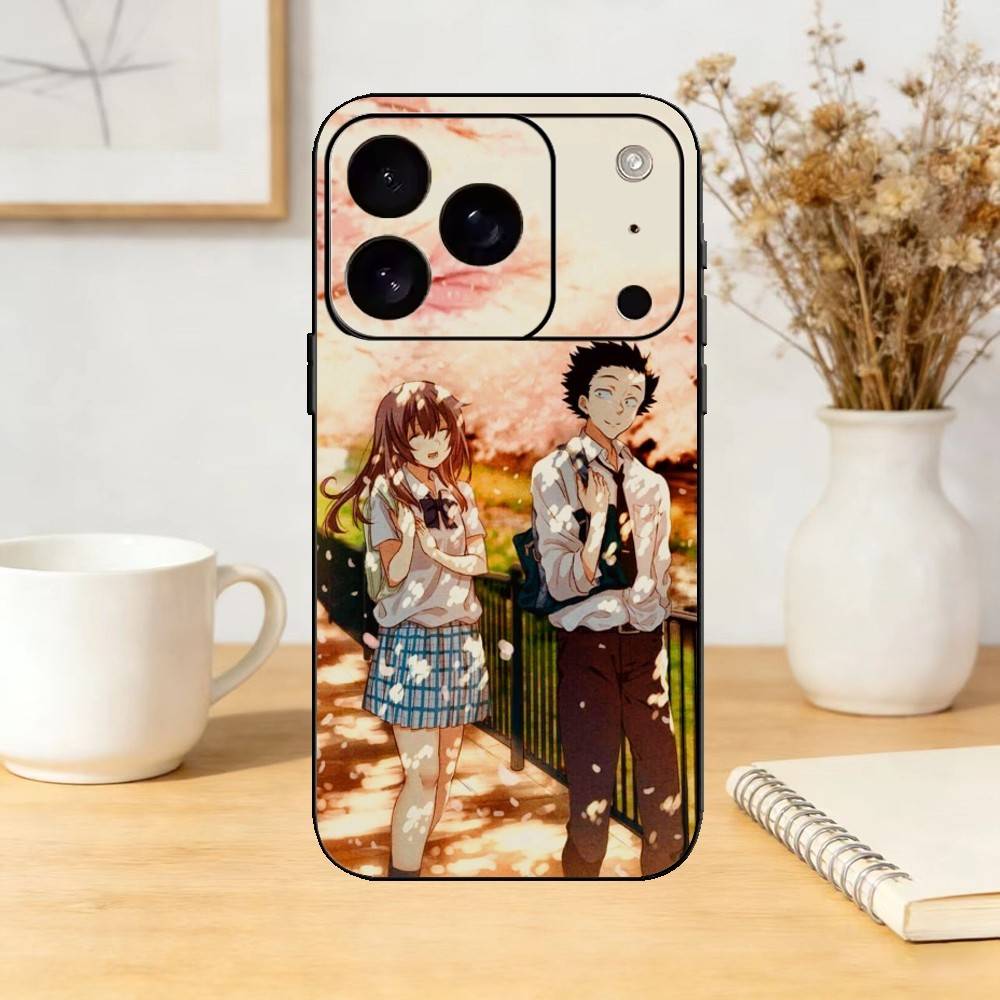 A Silent Voice Shoya Nishimiya Phone Case Silicone black Soft For IPhone 17,16,15,14,13,12,11,SE,Plus Pro Max