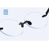 Diamond Cut Rimless Anti-UV Blue Rays Glasses Round Frame Ultralight Eyewear Women Men HD Vision