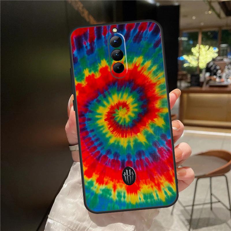 Trippy Tie Dye Hippie Art Case For ZTE Nubia Red Magic 11 10 8 8S 9 9S 10S Pro Plus 6 7 6S 7S For RedMagic 10 Air Cover