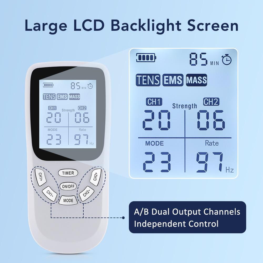 36 Modes Electric Muscle Stimulator Physiotherapy Device EMS TENS Pulse Body Massager Digital Display Therapy Slimming Machine