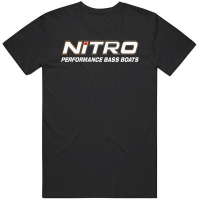 Nitro Bass Boats Performance Pro Fishing Logo T-shirt Vintage da Uomo