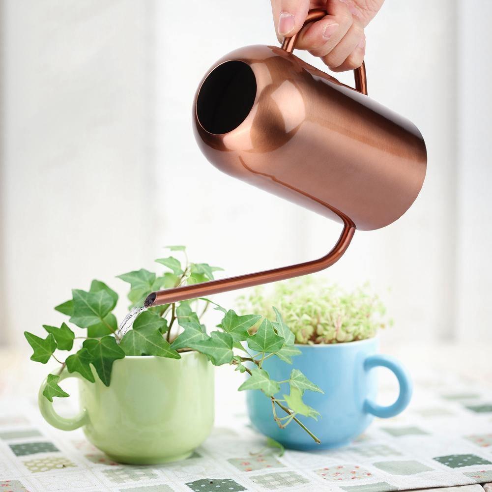 1.5L Stainless Steel Watering Can Sprinkle Pot Long Mouth Garden Flowers Plants Flower Tool