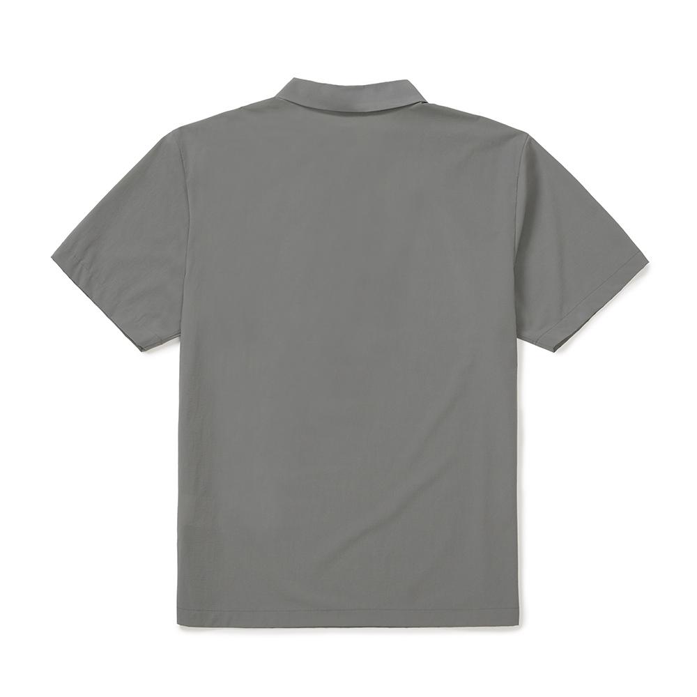 [Snowpeak] Air Dot Short Sleeve Polo T-shirt Dark Gray (S25MMTPS34)
