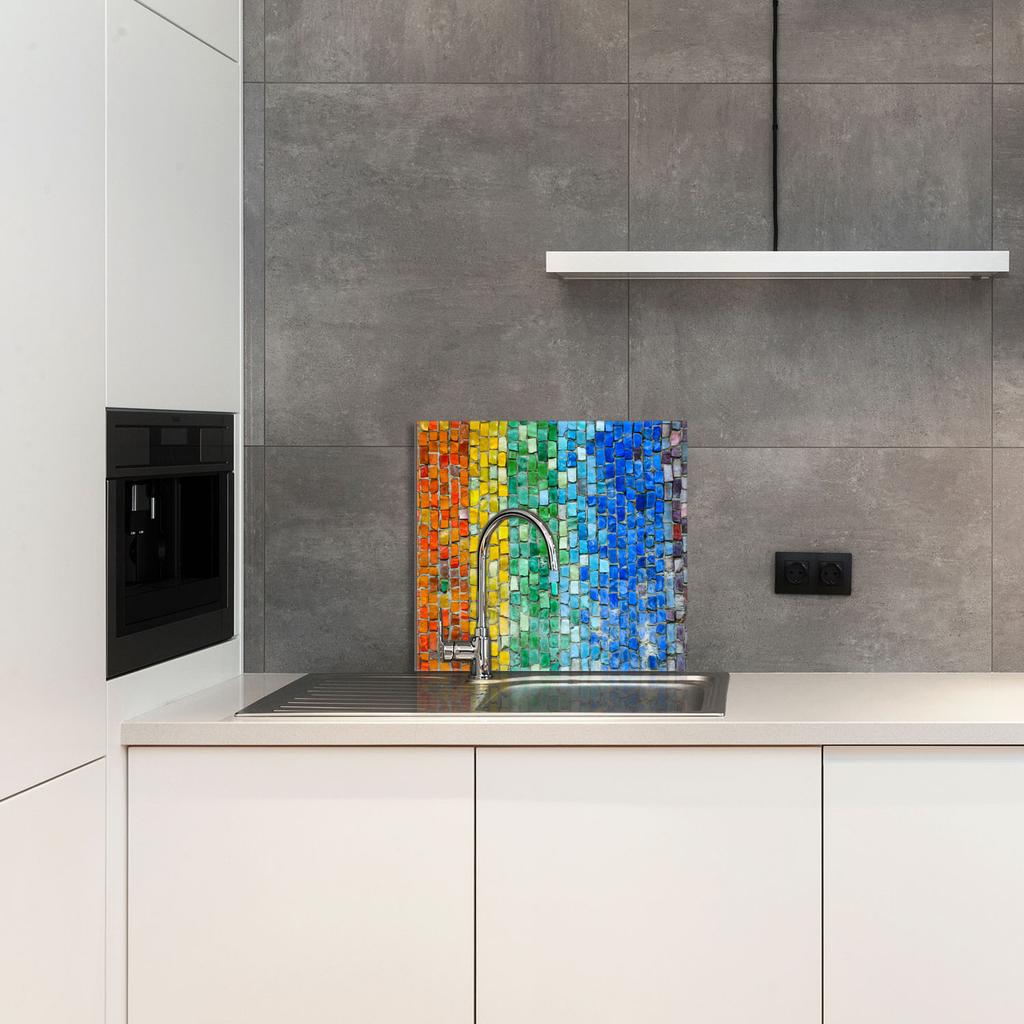 PANEL SZKLANY DO KUCHNI 65x60 Kolorowa