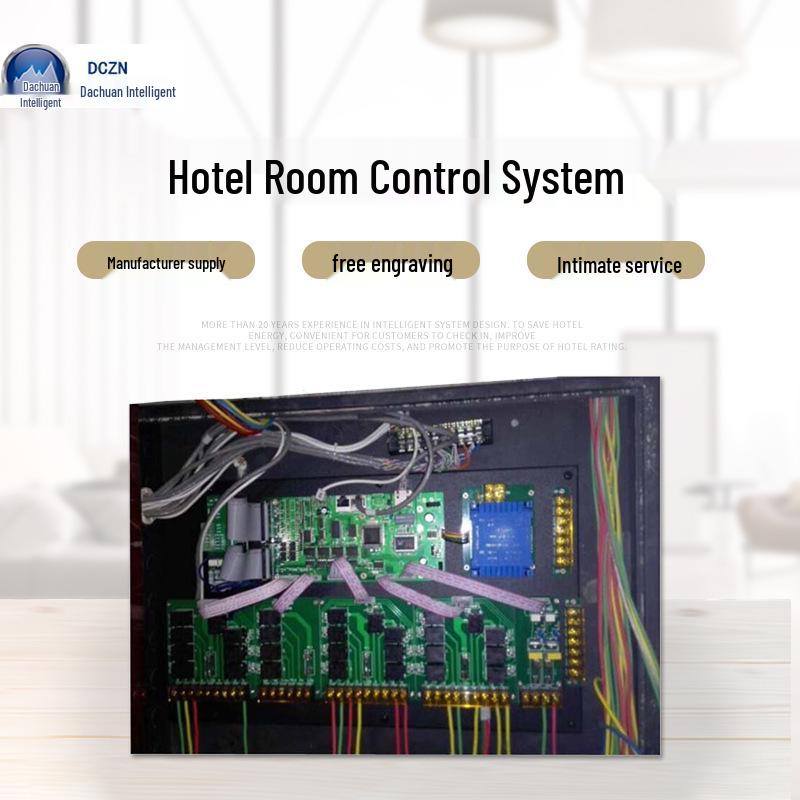Hotel Smart Room Control System: Voice-Enabled RCU for Air Conditioning, Lighting, Dimming, Curtains, and Bus 485 Integration. No
