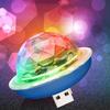 Mini DJ Party Light Super Jasne Kolorowe Oświetlenie LED RGB Telefon Komórkowy Laptop USB Obrotowe Światło Sceniczne Do Baru Dyskoteka Wesele Impreza Nagranie Studio