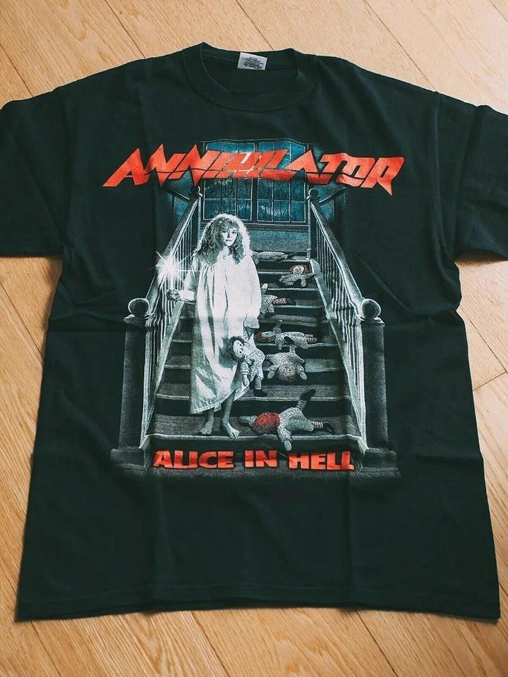 

Annihilator Alice in Hell Black unisex all size Shirt Gift Family E122 S