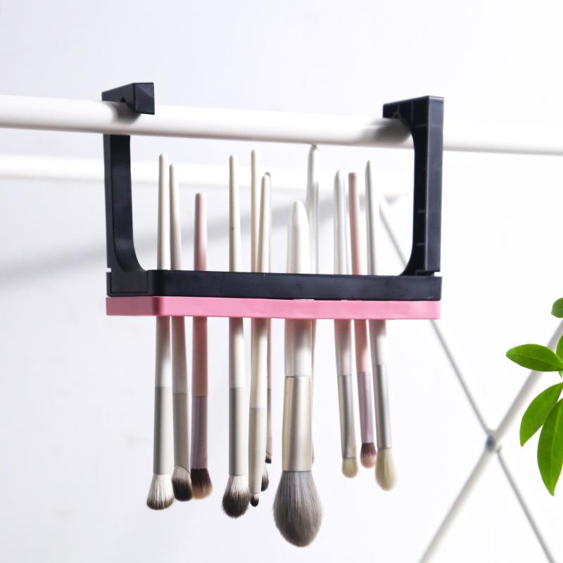 Support de séchage pour pinceaux de maquillage en silicone, étui de rangement pour set de maquillage, organisateur pour stylos à ongles et pinceaux de peinture, convient pour tous les diamètres de manche