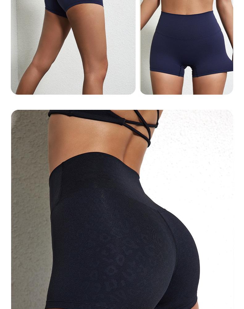 Plain Color High-Stretch Yoga Shorts - Soft, Three-Quarter Length Base Layer