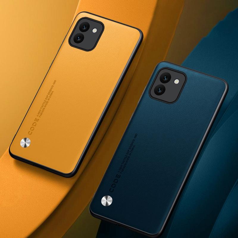 Luxury PU Leather Case For Samsung Galaxy A03 Back Cover Matte Silicone Full Protection Phone Case For Samsung A03 4G Coque