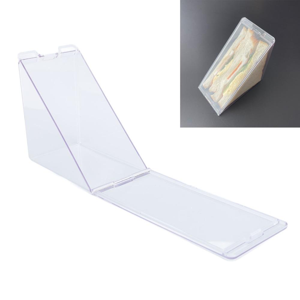 2 Stück ABS-Material Sandwich-Aufbewahrungsbox Klare Transparente Sandwich-Aufbewahrungsbox Für Zuhause Bento