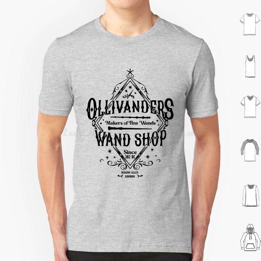 Wand Shop Wizard Wand T Shirt Big Size 100% Cotton Hermione Granger Draco Malfoy Snape Dumbledore Sirius Black Hedwig Magic