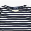 Saint James Kids Long Sleeve Tee Modern Stripe 2066 Marine Ecru