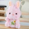 Embroidery Flower Cute Lace Headwear Cartoon Rabbit Plush Toy Pendant For Kids