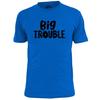 Mens Big Trouble Little Trouble Father And Child Funny T shirt Present Gift