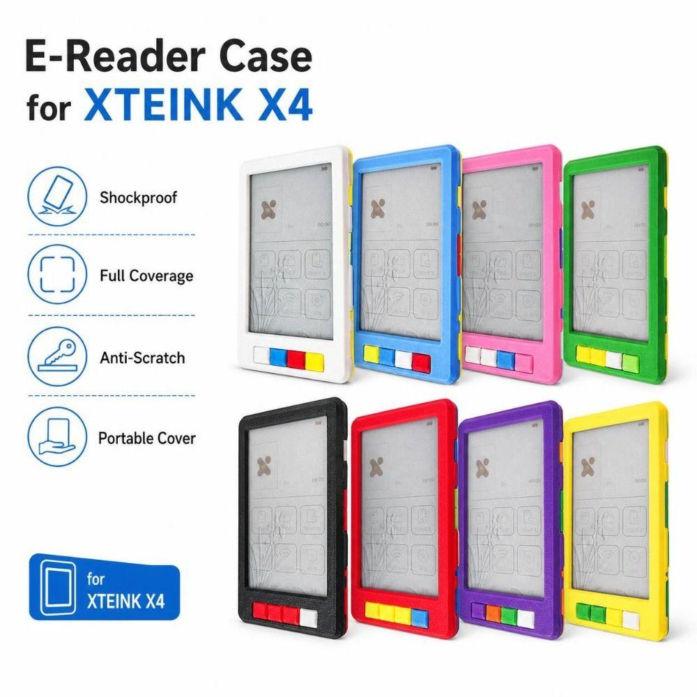Shockproof E-Reader Case Anti-Scratch Portable Cover for XTEINK X4 E-Reader Protection