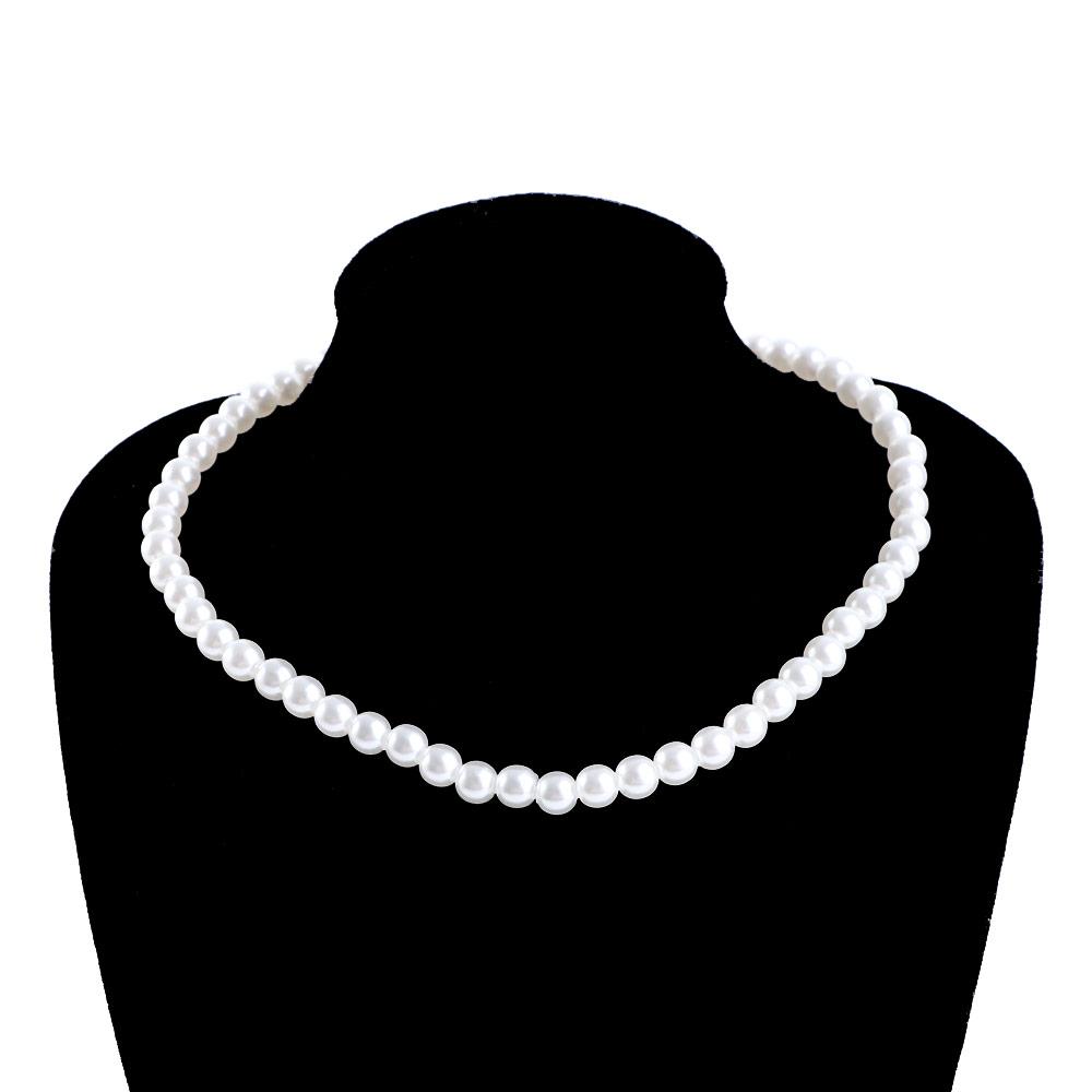 Jewelry White Pearl Beaded Choker Women Necklaces Korean Style Clavicle Chains Pearl Chokers