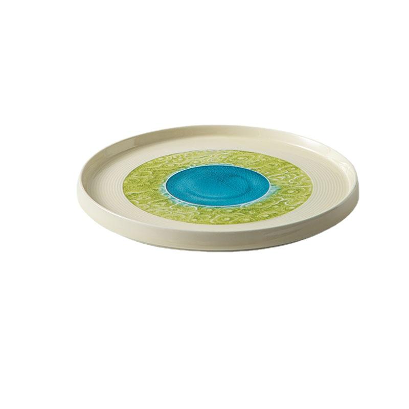 Hotel Restaurant Ceramic Steak Plate Decoration Nordic Style Home Kitchen Dessert Plate Tableware Creative Breakfast Salad Plate