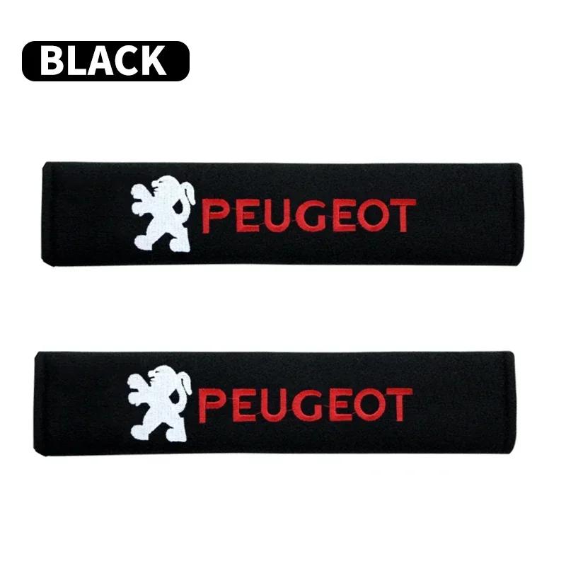 2026 Hot Car Sticker Car Seat Belt Cotton Safety Belt Shoulder Protector Cover For Peugeot 206 207 307 3008 2008 308 407 408 508