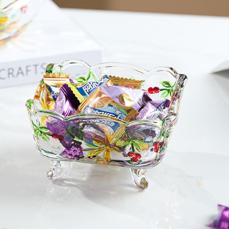 Elegant Chinese Glass Fruit Bowl