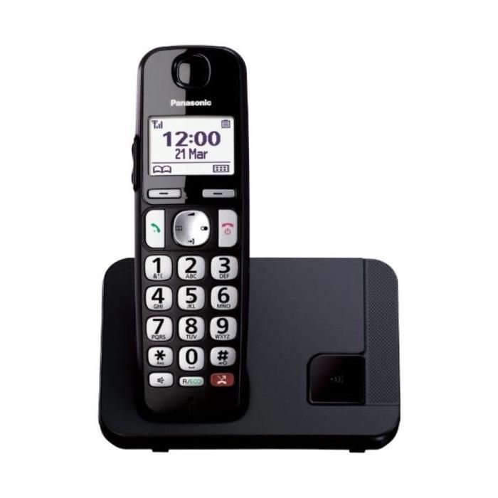 Teléfono Inalámbrico Panasonic KX-TGE250SPB- Negro