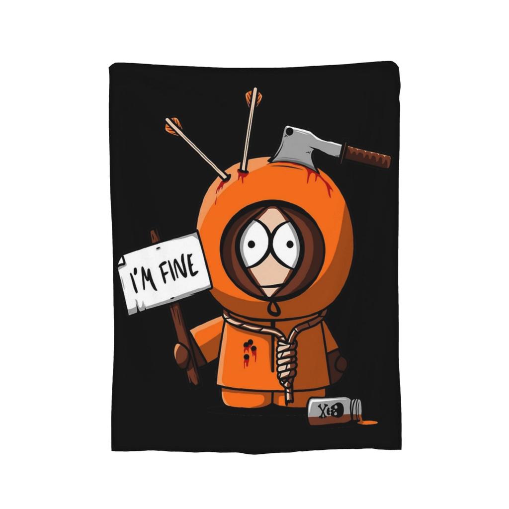 Amo Cheesy Poofs South-Parks Coperta Pile Stampa Cartman Coperta Leggera Sottile Multifunzione per Casa Divano Trapunta