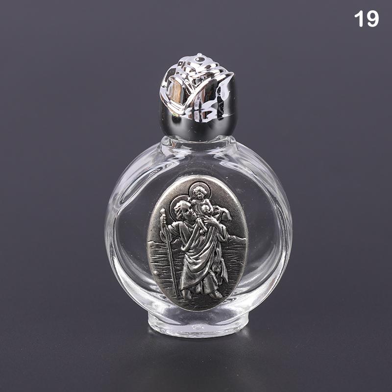 22 typů svěcené vody Ježíšova láhev Láhev náboženského kříže Láhev křesťanské panny Socha Láhev Láhev na svěcenou vodu