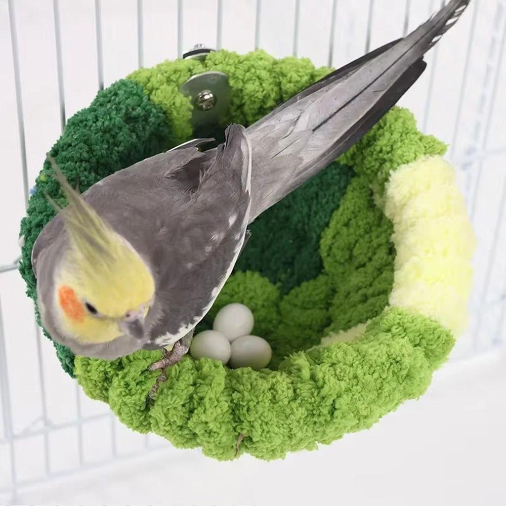 Plush Velvet Warm Bird Nest Comfortable Bird Hammock New Parrot Nest Cage