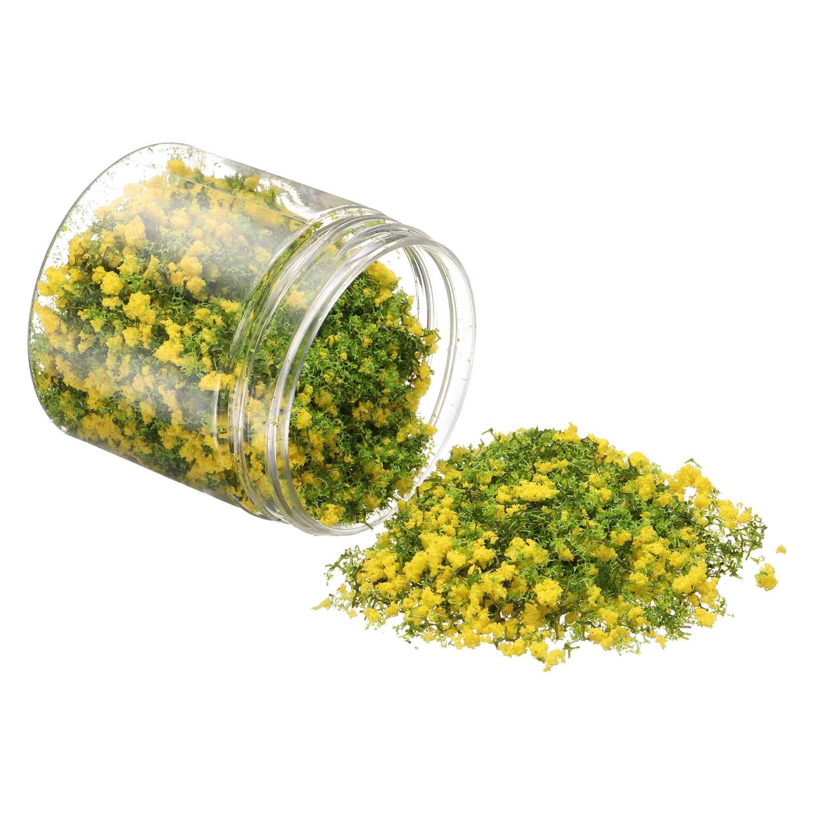 

CoCud Model Flower Glass, 185ml Capacity, Fake Miniature Flower Glass Tree, Plastic Sponge, Yellow - DIY Dollhouse, Fairy Garden, Model Railway