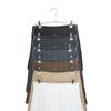 6 Tier Metal Pants Hanger With Clips Spacesaving Durable Storage For Skirts And Trousers Black