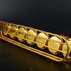 Candle Lamp Display Stand Inlaid Gem Tantric Candlestick Buddhist Wedding Altars Indoor Desktop Decoration Candles Not Included