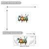 Playful Bird Static Cling Window Sticker Removable Self-Adhesive for Bedroom Living Room Glass Home Decor Art