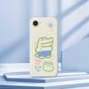 For iPhone 16e Case Frog Alligator Pattern Printing Straight Edge TPU Phone Back Cover