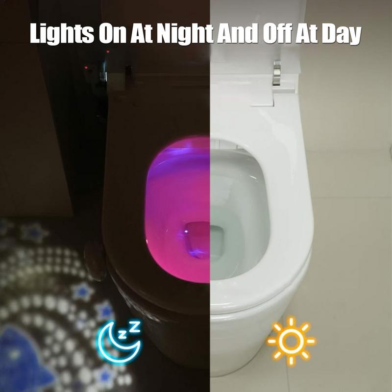 Toilet Light Motion Sensor Activated Toilet Bowl Light Automatic Home & Garden Supplies For Kids Elderly Guests Travel Restroom