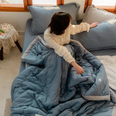 New Summer Quilt with Cooling Fabric Double Sides Cooling Blanket for Bed Silky Air Condition Comforter Home Lightweight Cooled
