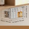 Transparent Drawer Storage Box Pull-Out Under Mirror Cabinet Oragnizer Case Bathroom Cotton Stick Makeup Holder