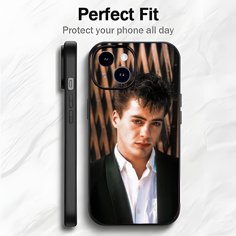 Hollywood-Schauspieler R-Robert Downey Jr Handyhülle Handyhülle Weiche Verpackung Leicht Für iPhone17 16 15 14 13ProMax