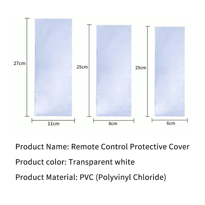 10-60 Peças Saco Transparente de Filme Termoencolhível Capa Protetora Anti-Poeira Para Controle Remoto de TV Ar Condicionado Plástico Termoencolhível
