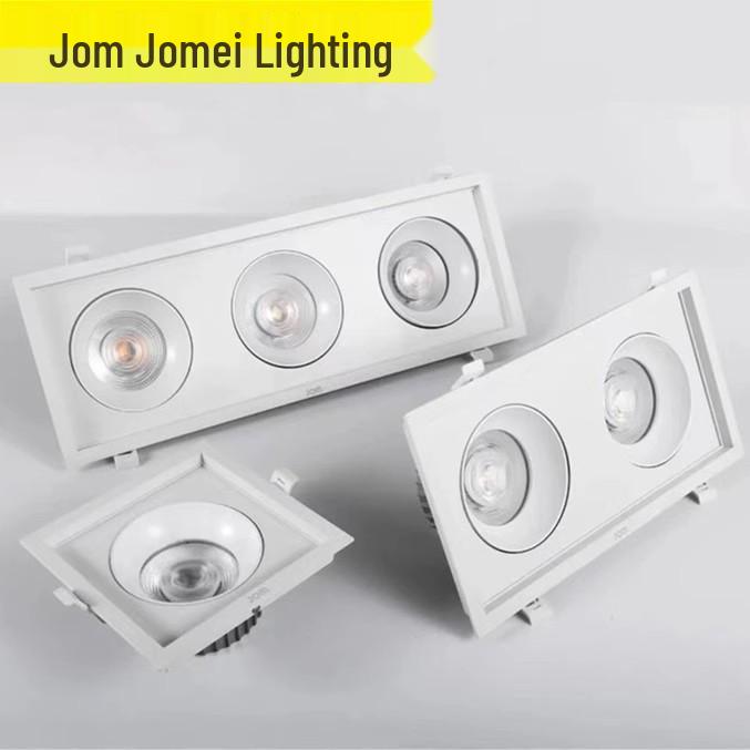 

Jia Mei Lighting Anti-Glare Recessed Gimbal Light: Single, Double, and Three-Head Options 1x12W 80-940K/15° Cool White (Series 80)