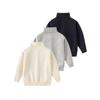 Children's Knitwear, Autumn and Winter Turtleneck Solid Color Sweaters for Boys and Girls, Long-Sleeved Base Layer Thin Sweaters for Young Children