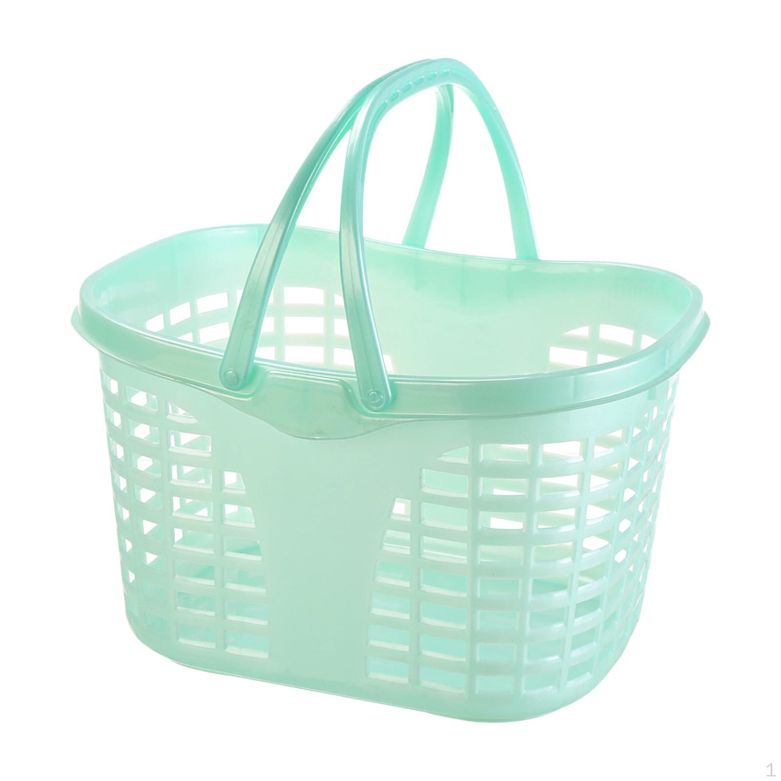 

Корзины для хранения с ручкой Корзина Фрукты Игрушки Душ Ручной для зелёный