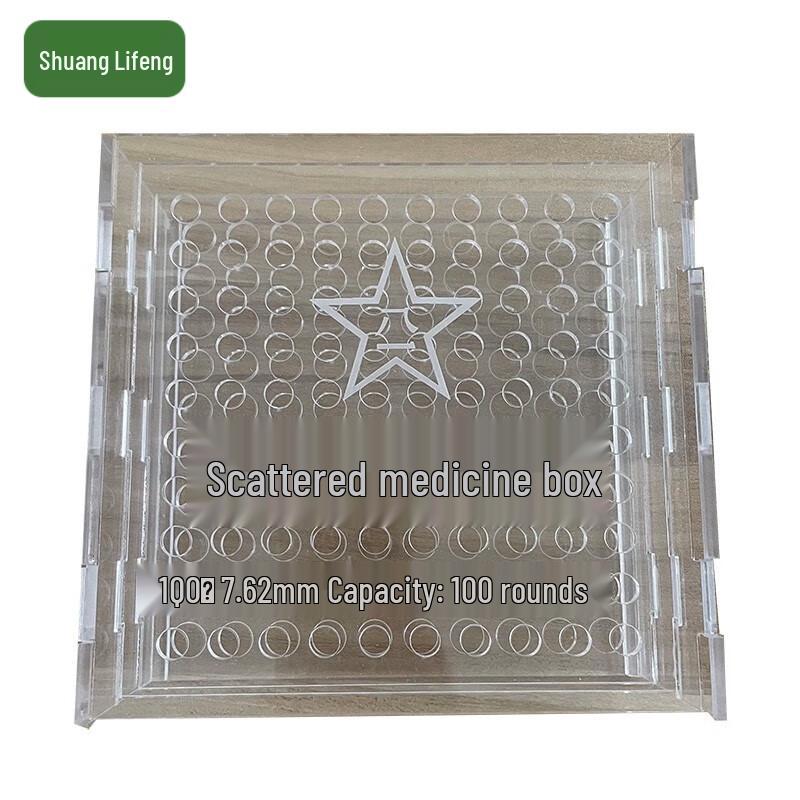 Transparent 7.62mm 100-Round Ammunition Storage Box