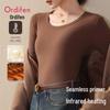 OEDIPHINE Women's Round Neck Long Sleeve Thermal Base Layer