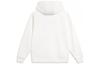 Li Ning Sports Fashion Collection Letter Print Casual Hooded Pullover Long Sleeved Fleece Lined Sweatshirt Men's Ivory AWDU969-2