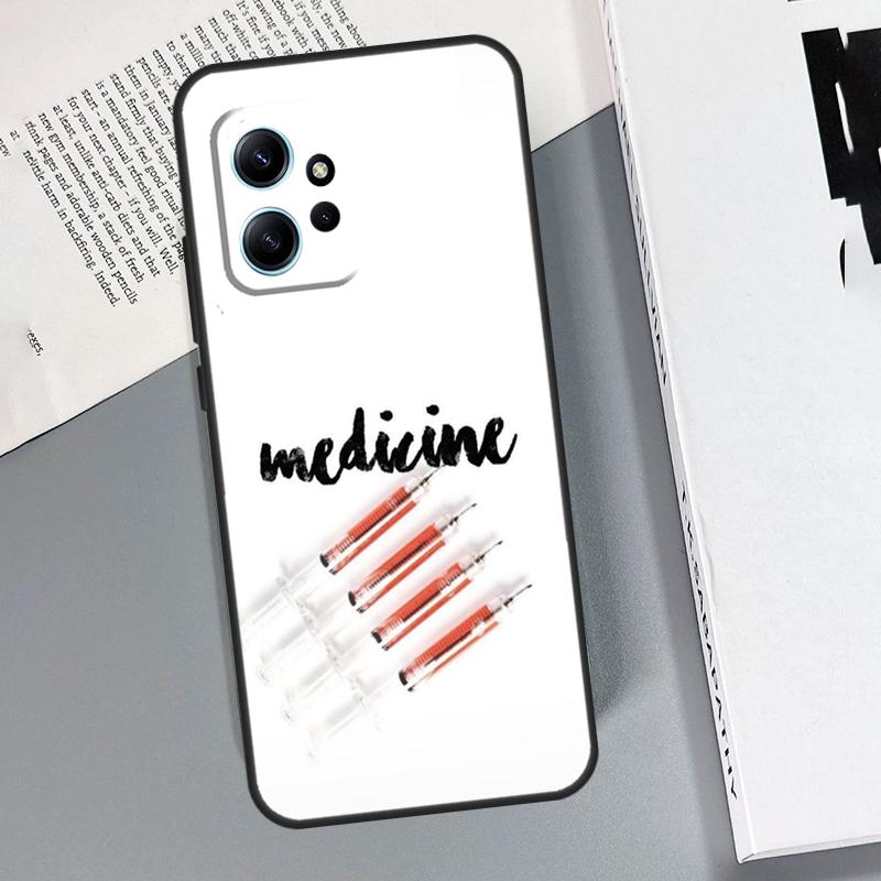 Medical Doctor Nurse Medicine Student Case For Xiaomi Redmi Note 14 9 10 11 12 13 Pro 11S Cover For Redmi 15 15C 14C 12C 10C 13C
