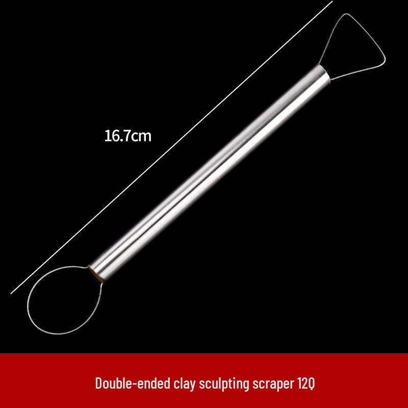 12-Piece Stainless Steel Clay Sculpting and Trimming Tool Set